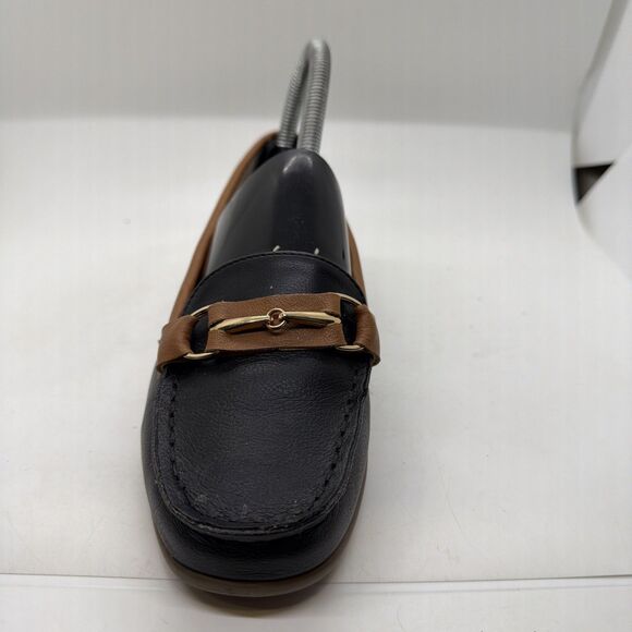 GH Bass & Co Weejuns Bass-Kacey Womens 5.5 M Loafer Slip On Black & Tan - Picture 3 of 12